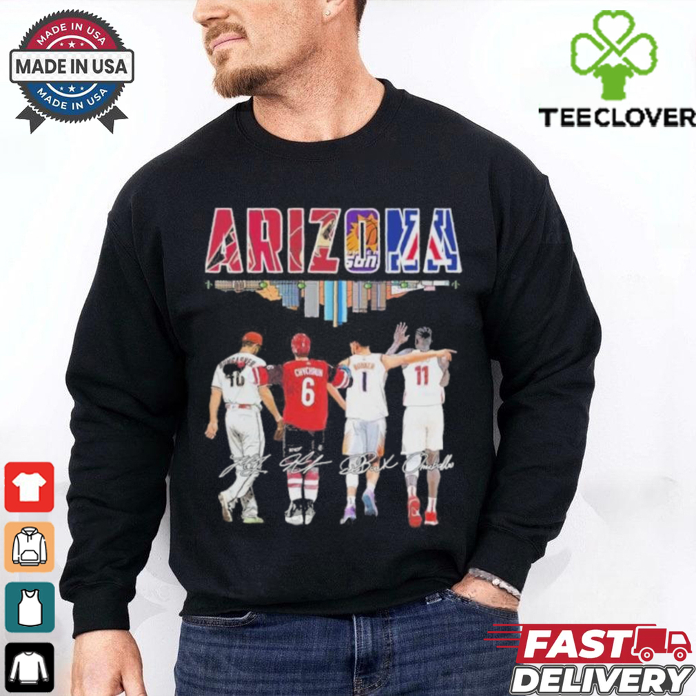 Arizona 2024 Bumgarner Chychrun Booker and Ballo Signatures Shirt Arizona 2024 Bumgarner Chychrun Booker and Ballo Signatures Shirt