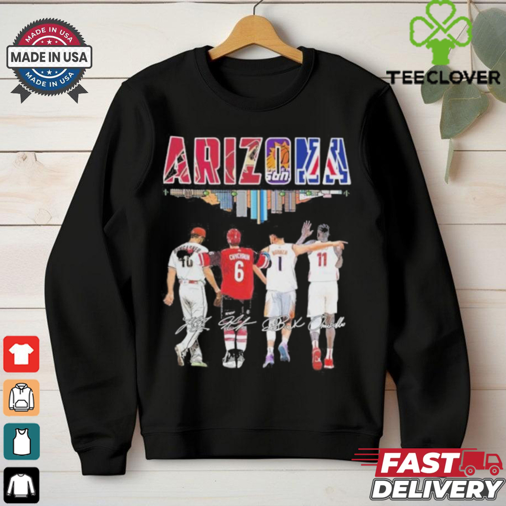 Arizona 2024 Bumgarner Chychrun Booker and Ballo Signatures Shirt Arizona 2024 Bumgarner Chychrun Booker and Ballo Signatures Shirt