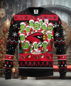 Arizona Cardinals 12 Grinch Xmas Day Christmas Ugly Sweater