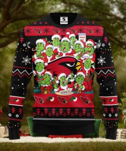 Arizona Cardinals 12 Grinch Xmas Day Christmas Ugly Sweater