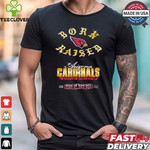 Arizona Cardinals Born x Raised Black Chrome Rocker Shirt