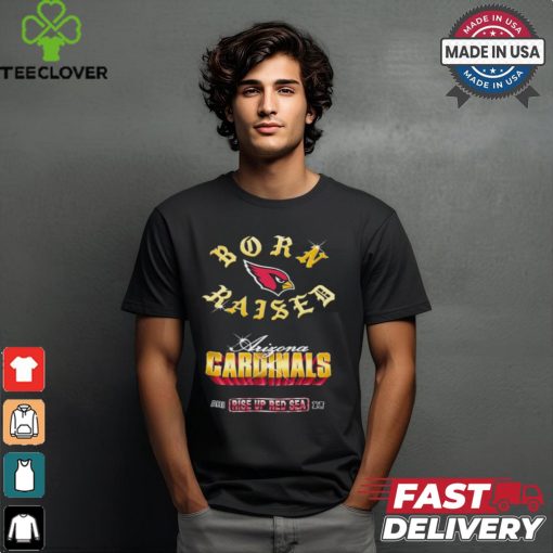 Arizona Cardinals Born x Raised Black Chrome Rocker Shirt