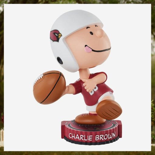 Arizona Cardinals Charlie Brown Peanuts Bighead Bobblehead Ornament