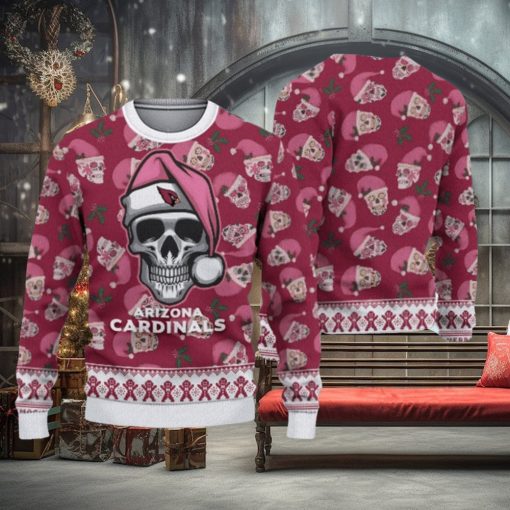 Arizona Cardinals Christmas Skull Hot Trending Ugly Sweater For Real Fans