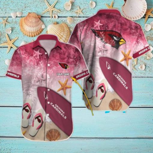 Arizona Cardinals Custom Name Combo Full Printing Hawaiian Shirt