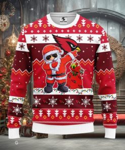 Arizona Cardinals Dabbing Santa Claus Christmas Ugly Sweater Sport Christmas Gift Ideas