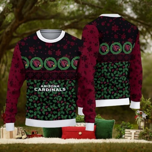 Arizona Cardinals Fans Pattern Holiday Knitted Christmas Sweater