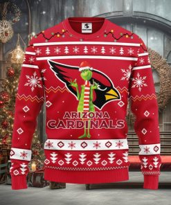 Arizona Cardinals Funny Grinch Christmas Ugly Sweater