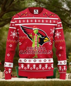 Arizona Cardinals Funny Grinch Christmas Ugly Sweater