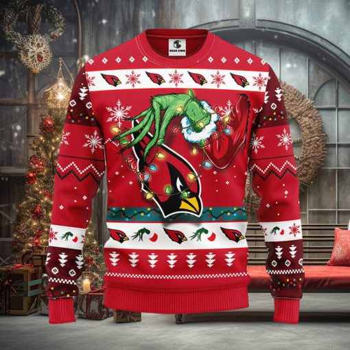 Arizona Cardinals Grinch Christmas Ugly Sweater