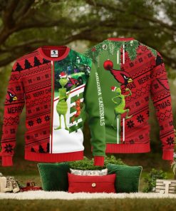 Arizona Cardinals Grinch & Scooby Doo Christmas Ugly Sweater 1