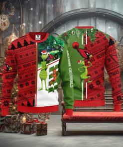 Arizona Cardinals Grinch & Scooby Doo Christmas Ugly Sweater 1
