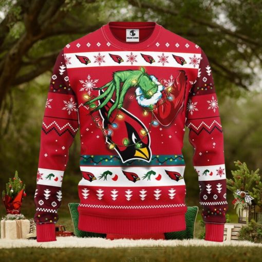Arizona Cardinals Grinch Xmas Ugly Christmas Sweater Best Christmas Gift Ideas