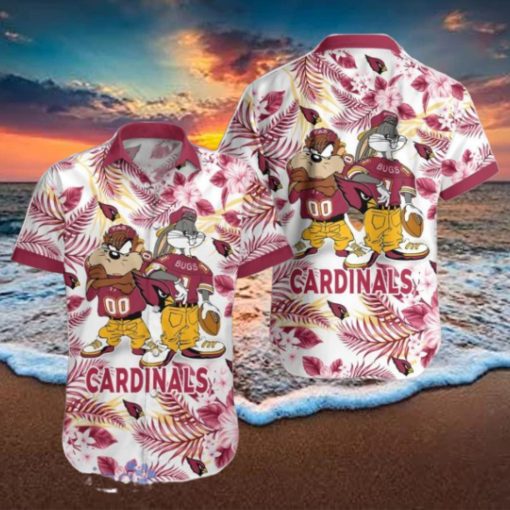 Arizona Cardinals Hawaiian Shirt Taz and Bugs For NFL Team