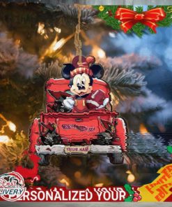 Arizona Cardinals Mickey Mouse Ornament Personalized Your Name Sport Home Decor