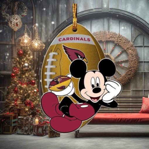 Arizona Cardinals NFL Disney Mickey Mouse Xmas Gifts For Fans Personalized Christmas Tree Decorations Ornament