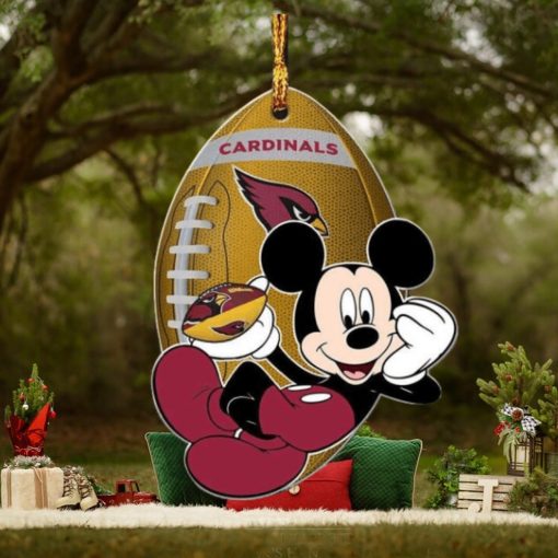 Arizona Cardinals NFL Disney Mickey Mouse Xmas Gifts For Fans Personalized Christmas Tree Decorations Ornament