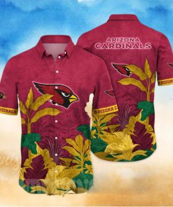 Arizona Cardinals NFL Floral 3D Full Print Hawaiian Shirt