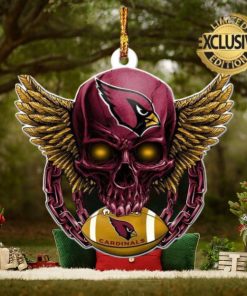 Arizona Cardinals NFL Football Skull Xmas Gifts Christmas Tree Decorations Ornament
