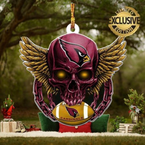 Arizona Cardinals NFL Football Skull Xmas Gifts Christmas Tree Decorations Ornament