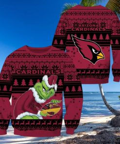 Arizona Cardinals NFL Grinch Christmas Ugly Sweater Fans Gift Funny For Men And Women