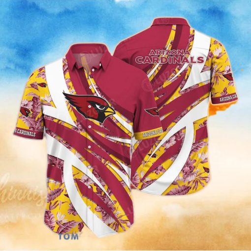 Arizona Cardinals NFL Hawaiian Shirt Tropical Patterns New Trend Summer For Sports Football Fans