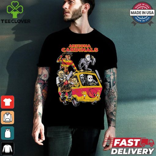 Arizona Cardinals NFL Horror Characters Movie Hippie Halloween Shirt