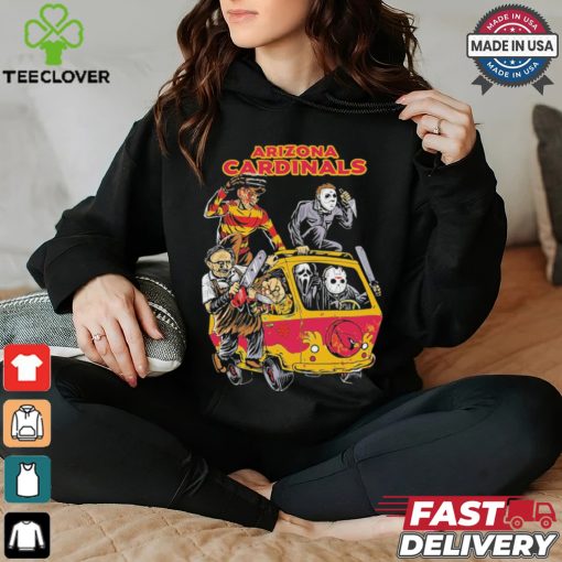 Arizona Cardinals NFL Horror Characters Movie Hippie Halloween Shirt