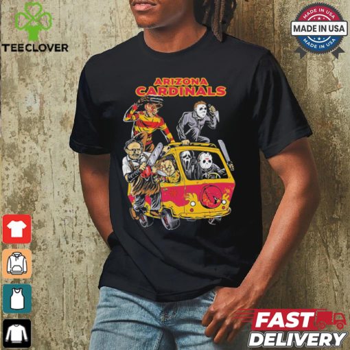 Arizona Cardinals NFL Horror Characters Movie Hippie Halloween Shirt