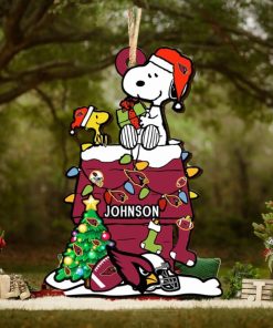 Arizona Cardinals NFL Snoopy Ornament Personalized Christmas 2023 Holidays