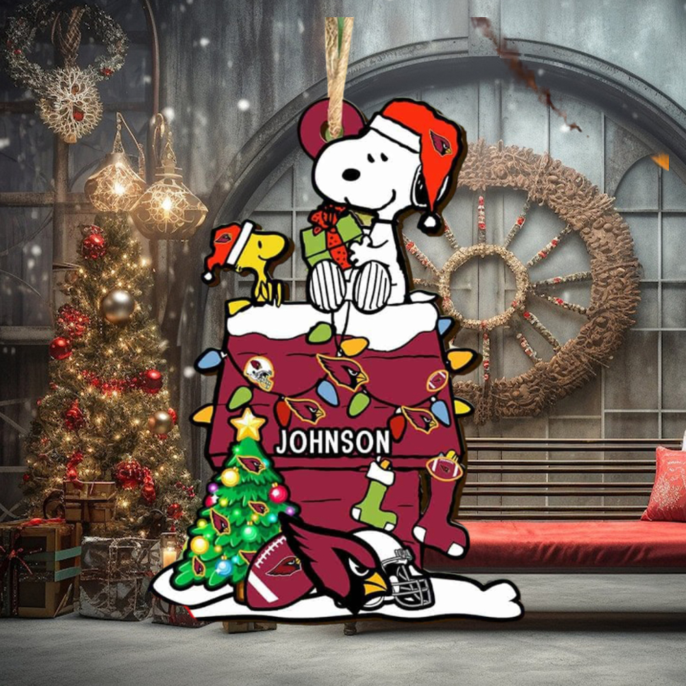 Arizona Cardinals NFL Snoopy Ornament Personalized Christmas 2023 Holidays Arizona Cardinals NFL Snoopy Ornament Personalized Christmas 2023 Holidays