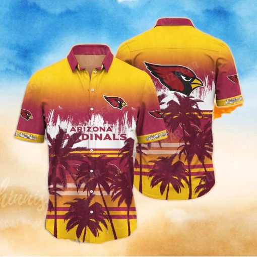 Arizona Cardinals NFL Summer Hawaiian Shirt Tropical Patterns Graphic For Sports Enthusiast