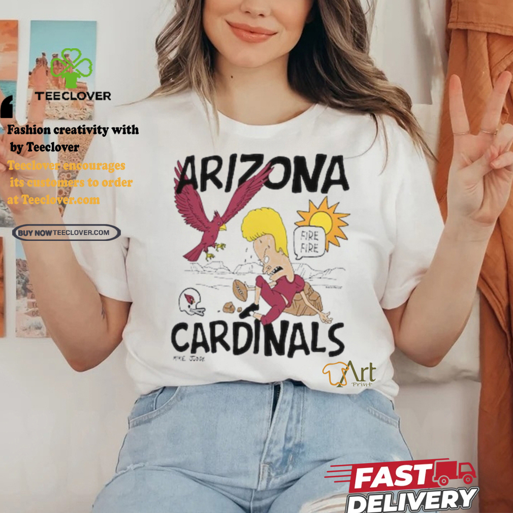 Arizona Cardinals NFL x Homage x Beavis and Butt Head Unisex Tri Blend T Shirt Arizona Cardinals NFL x Homage x Beavis and Butt Head Unisex Tri Blend T Shirt