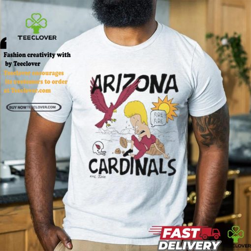 Arizona Cardinals NFL x Homage x Beavis and Butt Head Unisex Tri Blend T Shirt