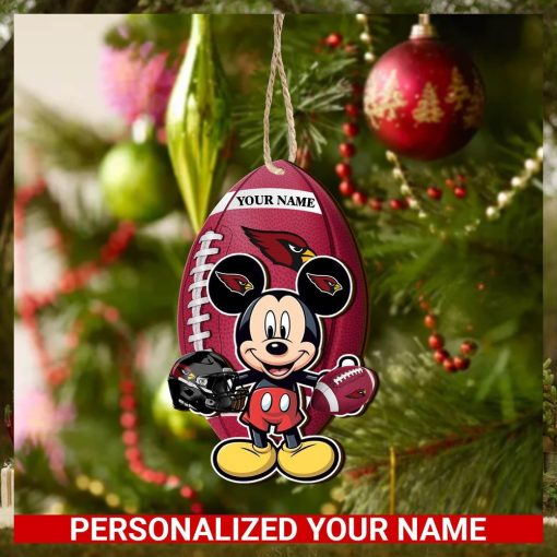 Arizona Cardinals Personalized Your Name Mickey Mouse And NFL Team Ornament SP161023160ID03