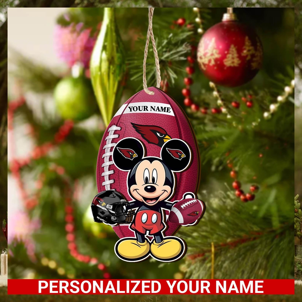 Arizona Cardinals Personalized Your Name Mickey Mouse And NFL Team Ornament SP161023160ID03 Arizona Cardinals Personalized Your Name Mickey Mouse And NFL Team Ornament SP161023160ID03