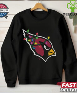 Arizona Cardinals Primary Logo Holiday Lights T Shirt