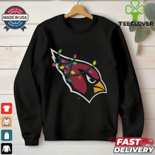 Arizona Cardinals Primary Logo Holiday Lights T Shirt