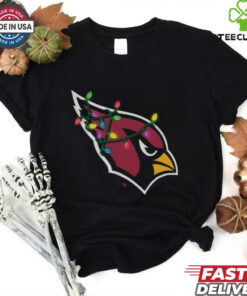 Arizona Cardinals Primary Logo Holiday Lights T Shirt