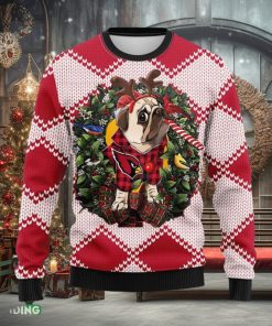 Arizona Cardinals Pub Dog Christmas Ugly Sweater 3D Christmas Xmas Sweater