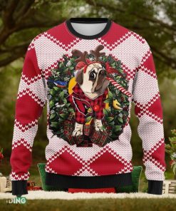 Arizona Cardinals Pub Dog Christmas Ugly Sweater 3D Christmas Xmas Sweater