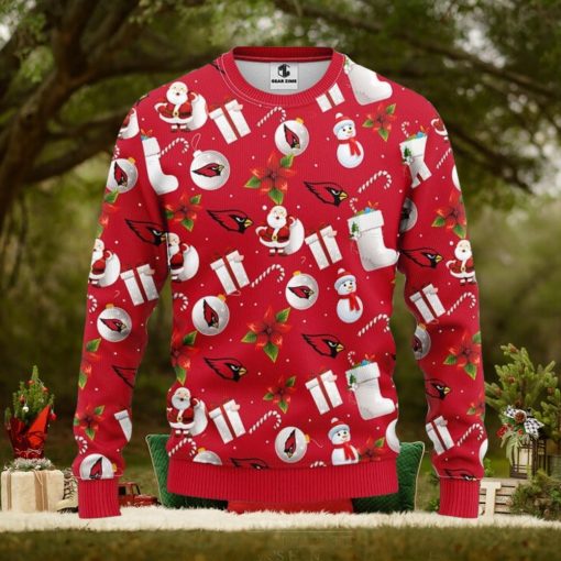 Arizona Cardinals Santa Claus Snowman Christmas Ugly Sweater Sport Christmas Gift Ideas