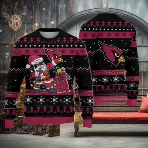 Arizona Cardinals Santa Claus Ugly Christmas Sweater