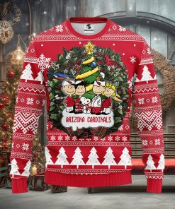 Arizona Cardinals Snoopy Christmas Ugly Sweater