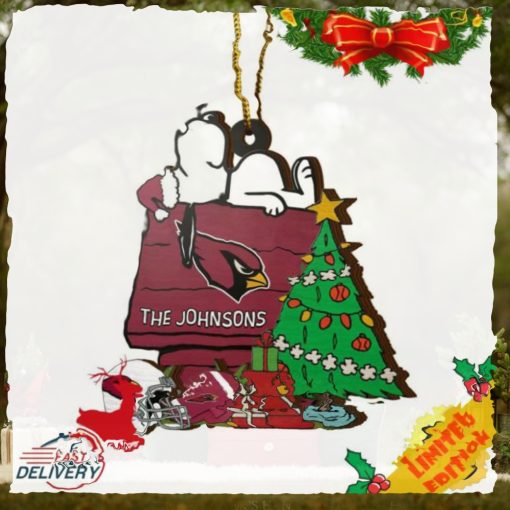 Arizona Cardinals Snoopy NFL Sport Ornament Custom Name