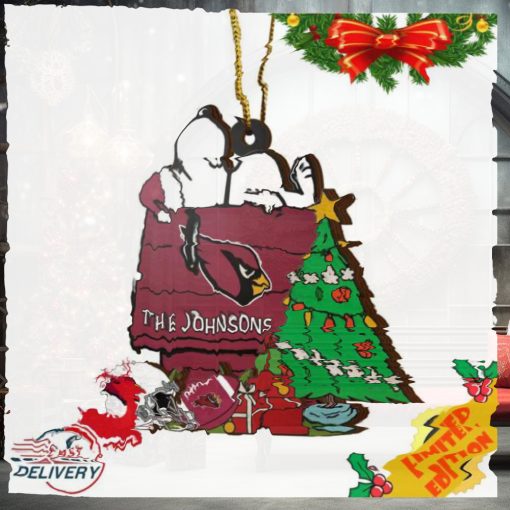 Arizona Cardinals Snoopy NFL Sport Ornament Custom Name