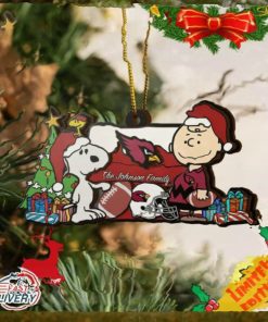 Arizona Cardinals Snoopy NFL Sport Ornament Custom Your Family Name