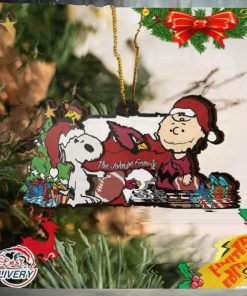 Arizona Cardinals Snoopy NFL Sport Ornament Custom Your Family Name