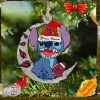 Arizona Cardinals Stitch Ornament NFL Christmas And Stitch With Moon Ornament