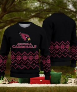 Arizona Cardinals Vintage Snowflake Christmas Pattern Ugly Christmas Sweater Christmas Gift For Family